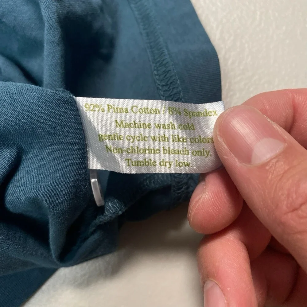 Criquet Top Shelf Players Shirt Polo L Mens S/S Golf Dark Turquoise - Picture 8 of 8